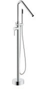 Смеситель для ванной Rea Aras напольный с душевым гарнитуром хром REA-B2718