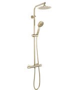 Душевая стойка Rea Bliss с термостатом матовое золото REA-P8413