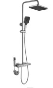 Душевая стойка для ванны Rea Rob с термостатом никель REA-P6624