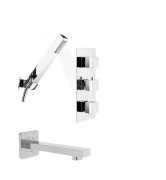 Смеситель для ванной Rea Brito с душевым гарнитуром хром REA-P0801KPL-W