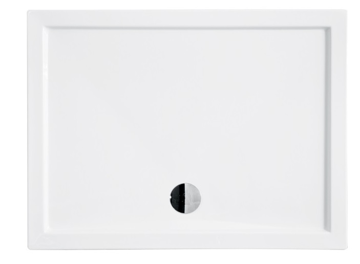 Душовий піддон Besco Alpina Slimline 100х80 см акрил білий BAA-108-P