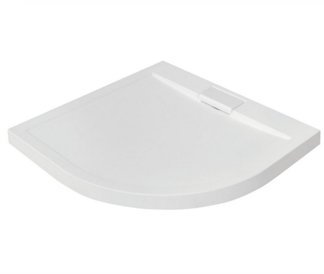 Душовий піддон Besco Axim Ultraslim 90х90 см акрил білий #BAX-90-NR