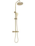 Душевая стойка Rea Parot с термостатом золото REA-P2323