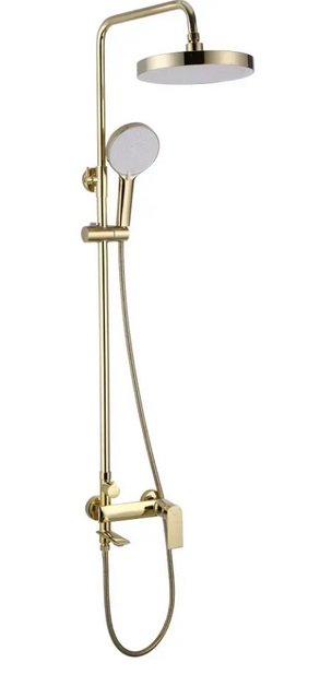 Душова стійка для ванни Rea Veneta із змішувачем золото REA-P7842