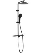 Душевая стойка Rea Міке с термостатом черный REA-P0550