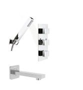 Смеситель для ванной Rea Brito с душевым гарнитуром хром REA-P0801KPL-W