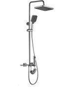 Душевая стойка для ванны Rea Helix со смесителем матовый никель REA-P6622