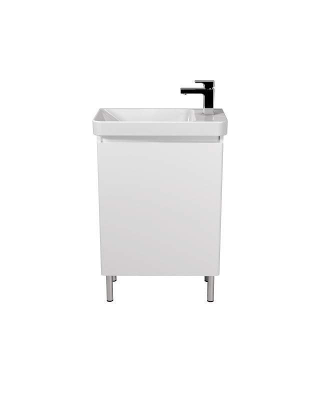 Тумба Мойдодыр Catania 55-U с раковиной Dana ДСП/МДФ белый глянец 00-0009274