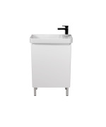 Тумба Мойдодыр Catania 55-U с раковиной Dana ДСП/МДФ белый глянец 00-0009274