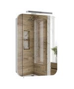 Дзеркальна шафка Мийдодир Сорренто 49,2х73,5 см з LED-підсвічуванням ДСП білий мат 00-0009181