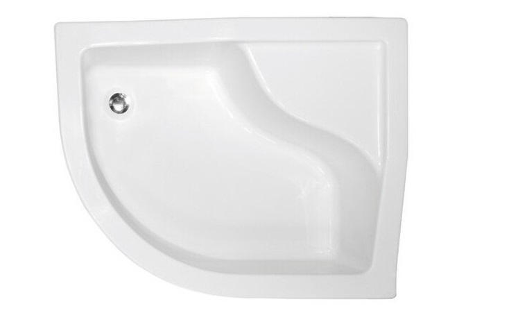 Душовий піддон Besco Maxi 120x85 см R правий акрил білий BAM-120-NP