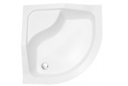 Душовий піддон Besco Oliver I 80х80 см з сидінням акрил білий BAO-80-NR