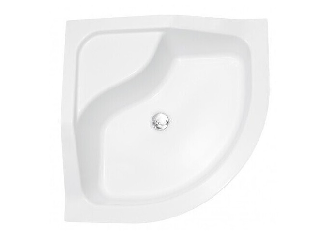 Душевой поддон Besco Oliver II 80х80 см с сиденьем акрил белый BAO-80-II