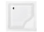 Душовий піддон Besco Igor 80х80 см із сидінням акрил білий #BAI-80