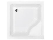 Душовий піддон Besco Igor 80х80 см із сидінням акрил білий #BAI-80