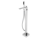 Смеситель для ванной Besco Aspira напольный с душевым гарнитуром хром BW-A-CH