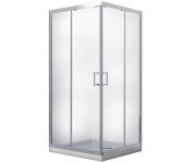 Душова кабіна Besco Modern 90х90 см профіль хром/скло матове MK-90-185-M