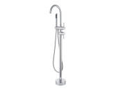 Змішувач для ванної кімнати Besco Illusion I підлоговий з душовим гарнітуром хром BW-II-CH