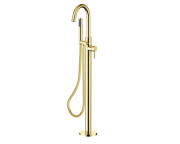 Змішувач для ванної Besco Veo II з душовим гарнітуром золото BW-VII-ZL