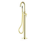 Змішувач для ванни Besco Veo II з душовим гарнітуром яскраве золото BW-VII-JZ