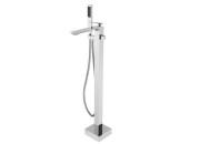 Змішувач для ванної кімнати Besco Aspira підлоговий з душовим гарнітуром хром BW-A-CH