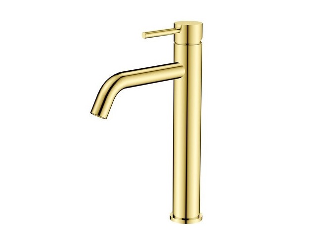 Змішувач для раковини Besco Veo I одноважільний золото BU-VI-ZL