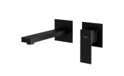 Смеситель для раковины Besco Modern/Varium настенный однорычажный черный матовый BU-MVS-CZ