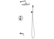 Душевая система скрытого монтажа Besco Veo/Decco/Illusion со смесителем хром BP-V-CH