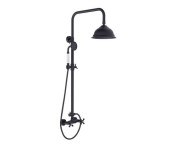 Душевая стойка Besco Retro со смесителем черный матовый BP-R-CZ