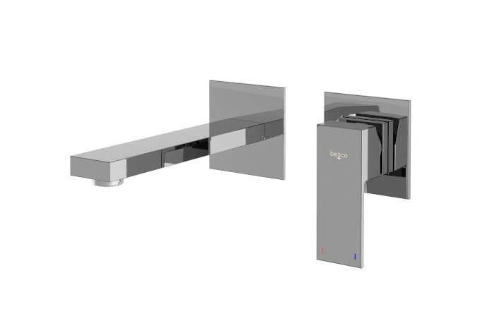 Змішувач для раковини Besco Modern/Varium настінний одноважільний хром BU-MVS-CH