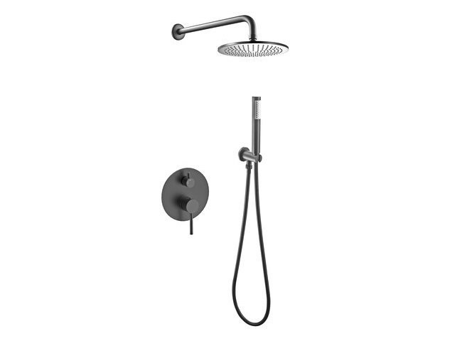 Душевая система скрытого монтажа Besco Decco/Illusion I/Veo со смесителем графит BP-DII-GR
