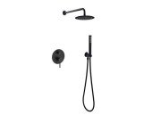 Душевая система скрытого монтажа Besco Decco/Illusion II/Veo со смесителем черный матовый BP-DIII-CZ