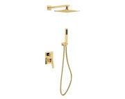 Душевая система скрытого монтажа Besco Aspira II со смесителем золото BP-AII-ZL