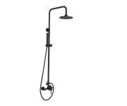 Душевая стойка Besco Decco/Illusion/Veo со смесителем черный матовый BP-DIN-CZ