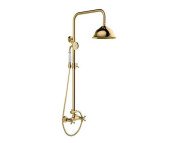 Душевая стойка Besco Retro со смесителем золото BP-R-ZL