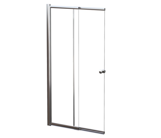 Шторка для ванны Besco Easy Slide 100х150 см хром/прозрачное стекло PES-2S