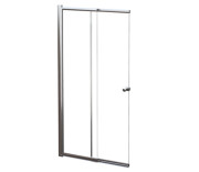 Шторка для ванны Besco Easy Slide 100х150 см хром/прозрачное стекло PES-2S