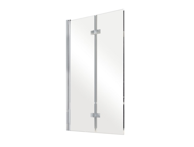 Шторка для ванны Besco Prestigio 80х150 см хром/прозрачное стекло PP-2S