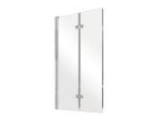 Шторка для ванны Besco Prestigio 80х150 см хром/прозрачное стекло PP-2S