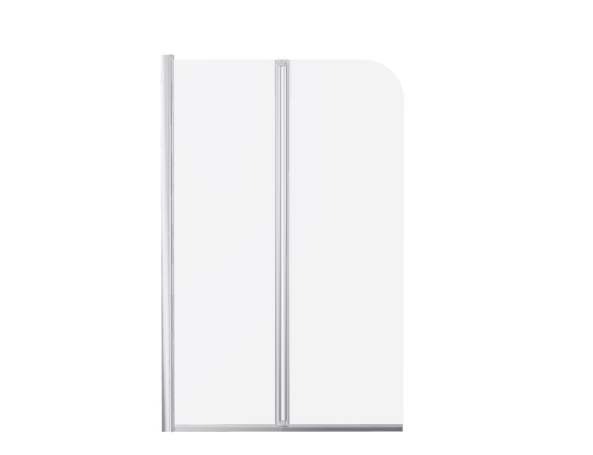 Шторка для ванны Besco Prime 2 90х140 см хром/прозрачное стекло PNP-2S