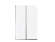 Шторка для ванны Besco Prime 2 90х140 см хром/прозрачное стекло PNP-2S