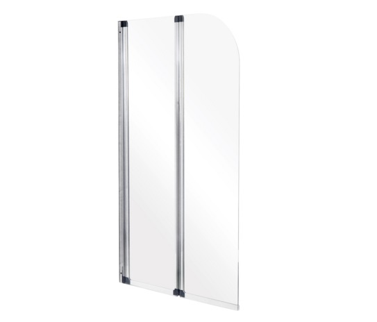 Шторка для ванны Besco Ambition 2 80,5х140 см хром/прозрачное стекло PA-2S