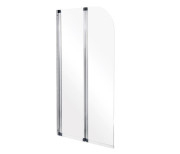 Шторка для ванны Besco Ambition 2 80,5х140 см хром/прозрачное стекло PA-2S