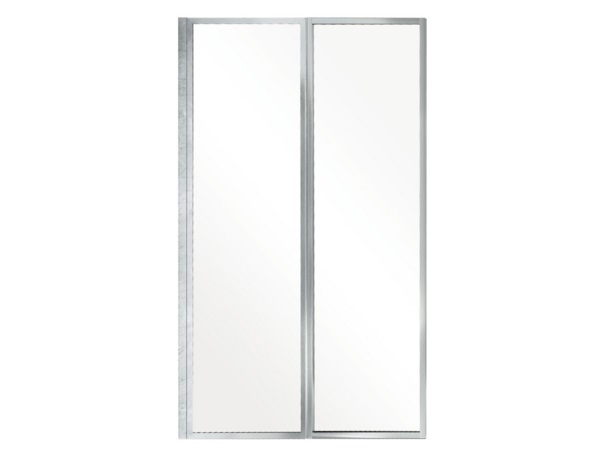 Шторка для ванни Besco Ambition Premium 2 80,5х140 см хром/прозоре скло PAP-2S