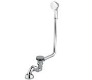 Сифон з переливом для ванни Besco Amelia клік-клак хром SW-PRZ-CHRA