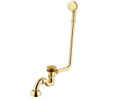 Сифон з переливом для ванни Besco Amelia клік-клак золото SW-PRZ-ZLOA