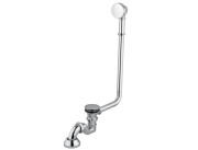 Сифон з переливом для ванни Besco Otylia/Olaya клік-клак хром SW-PRZ-CHR
