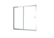 Шторка для ванни Besco Duo Slide II 170х150 см хром/прозоре скло DDS-II-170