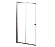 Шторка для ванни Besco Easy Slide 100х150 см хром/прозоре скло PES-2S