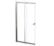 Шторка для ванны Besco Easy Slide 100х150 см хром/прозрачное стекло PES-2S
